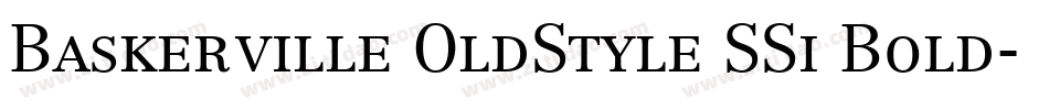 Baskerville OldStyle SSi Bold字体转换